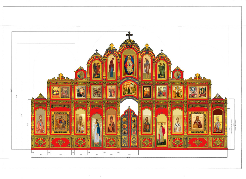 Проект иконостаса для храма