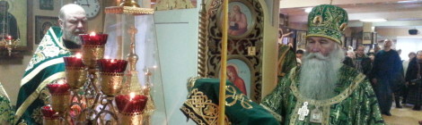 Епископ Дмитровский Феофилакт совершил Литургию в храме пророка Божия Илии в Северном Бутове